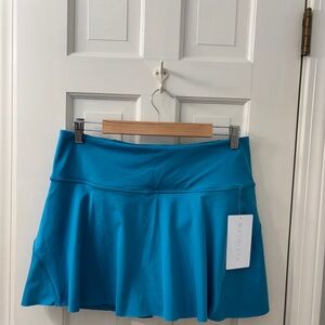 Athleta Vibrant Blue Skater Skirt. Size Large